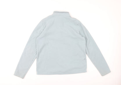 Quechua Girls Blue 14-15Y Fleece Pullover Sweatshirt 1/4 Zip Outdoor