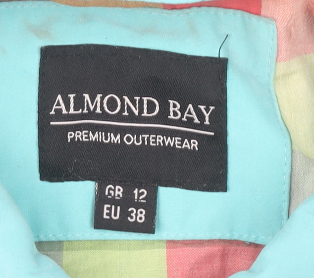 Almond Bay Womens Blue Hooded Parka Jacket Size 12 Regular