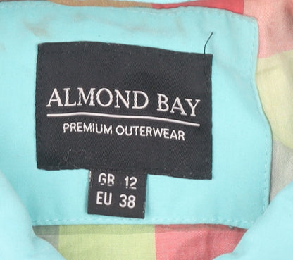 Almond Bay Womens Blue Hooded Parka Jacket Size 12 Regular