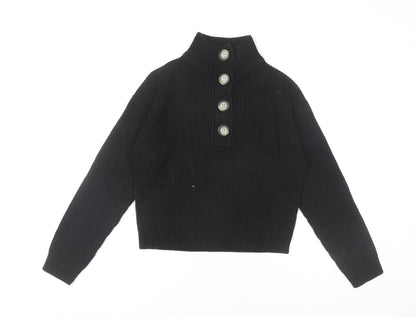Womens UK Size 6 Brave Soul Black Pullover Jumper