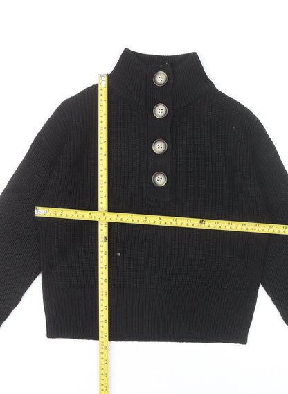 Womens UK Size 6 Brave Soul Black Pullover Jumper