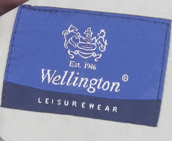 Wellington Men’s Beige 40 Basic Jacket Polyester Nylon Casual