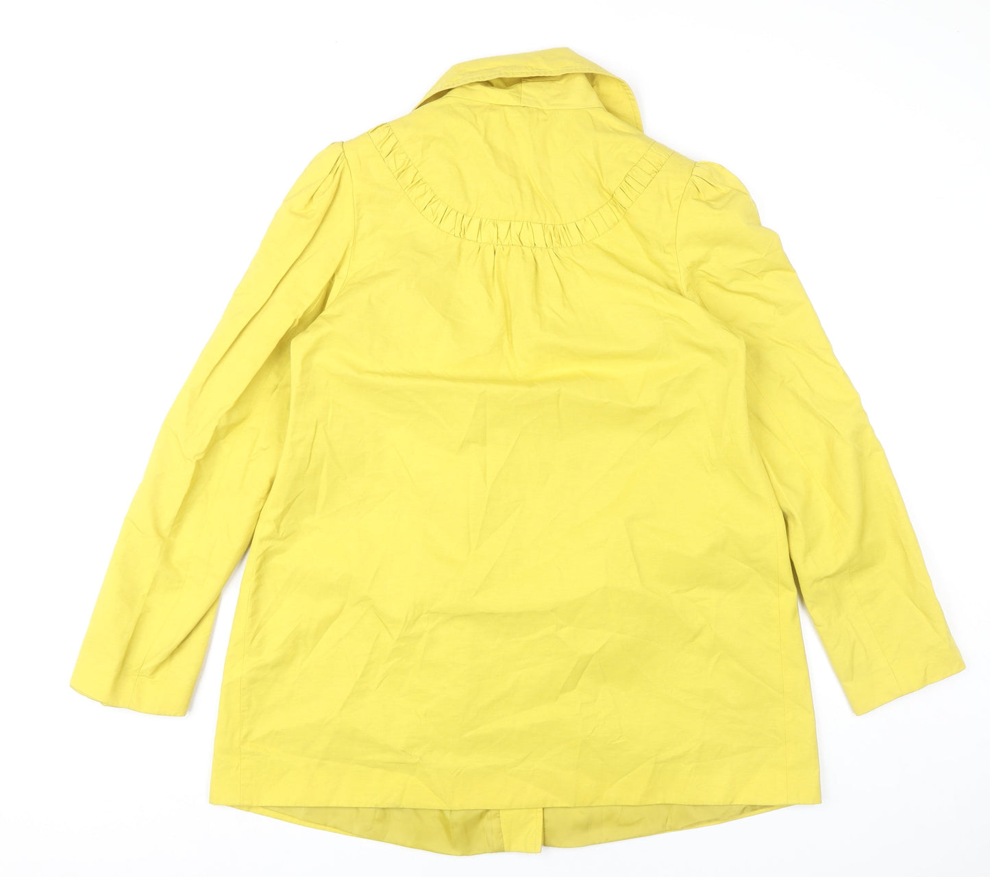 Misbehave Vintage Women’s Yellow Buttoned Mid-Length Coat Size 12