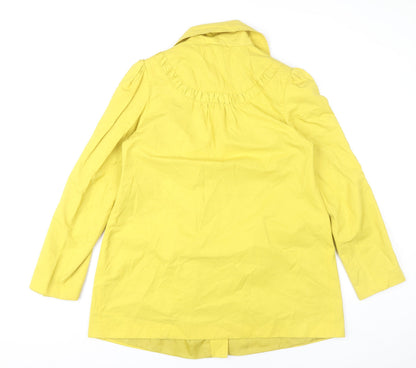 Misbehave Vintage Women’s Yellow Buttoned Mid-Length Coat Size 12