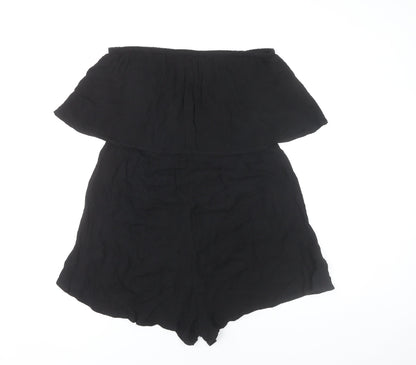 Womens UK Size 12 ASOS One-Piece Black Playsuit