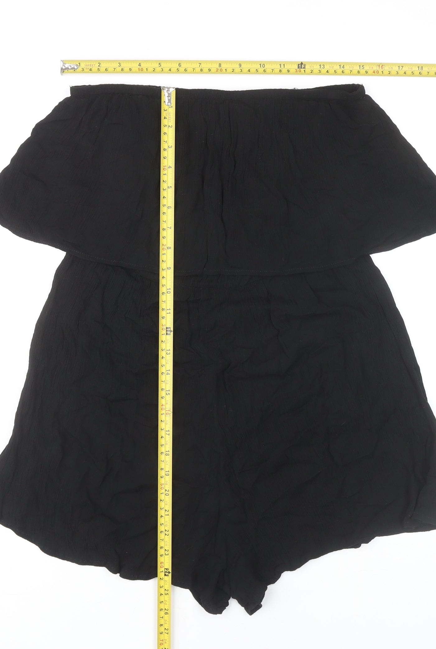 Womens UK Size 12 ASOS One-Piece Black Playsuit