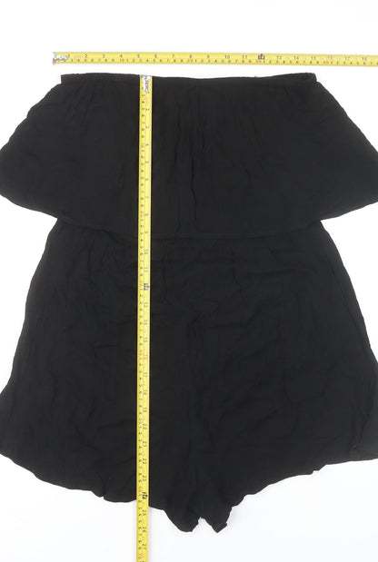 Womens UK Size 12 ASOS One-Piece Black Playsuit