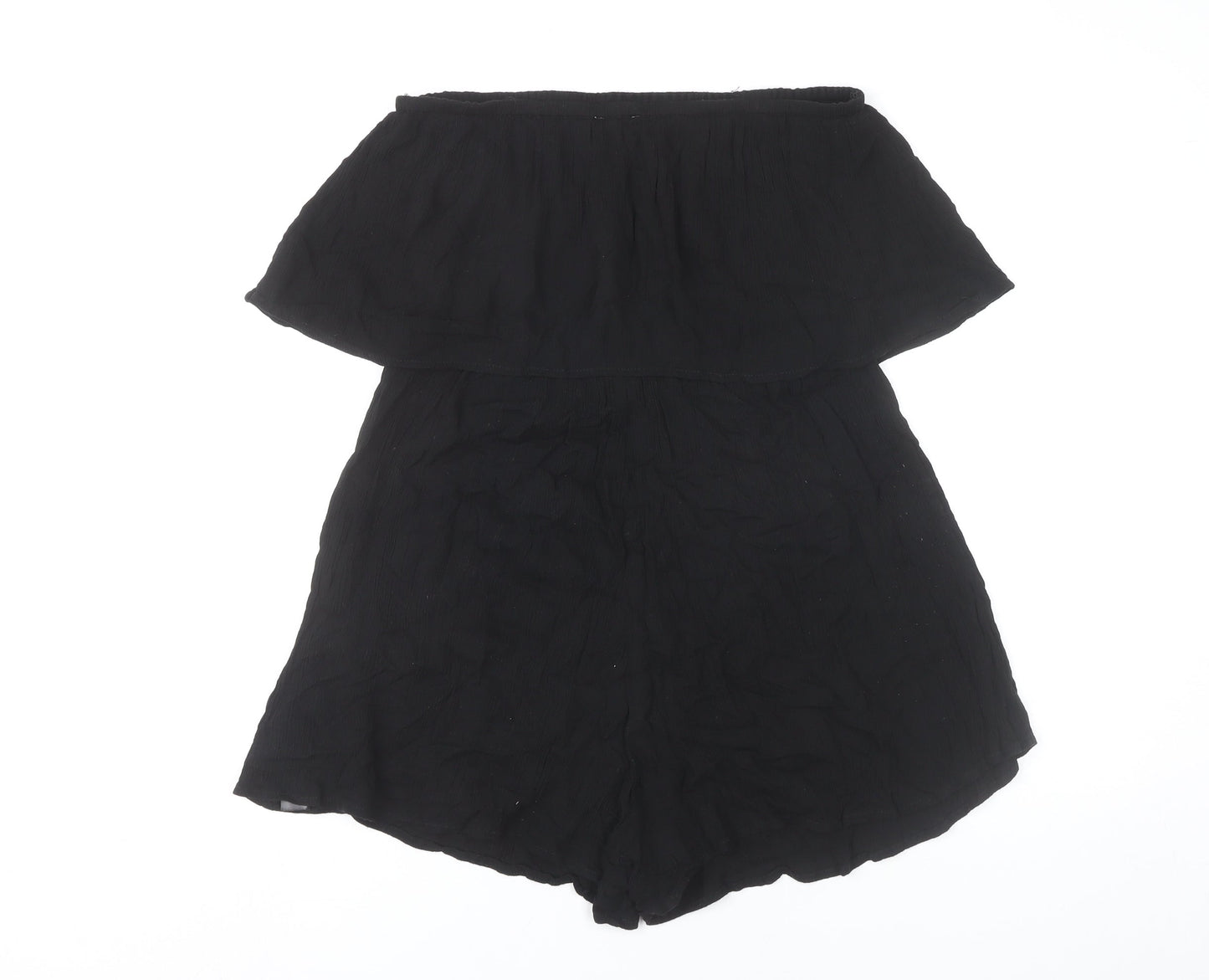 Womens UK Size 12 ASOS One-Piece Black Playsuit
