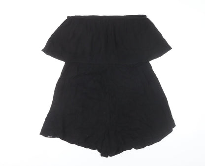 Womens UK Size 12 ASOS One-Piece Black Playsuit