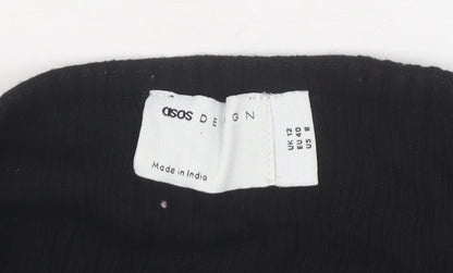 Womens UK Size 12 ASOS One-Piece Black Playsuit