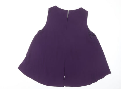 Womens UK Size 16 Dorothy Perkins Purple Tunic Blouse