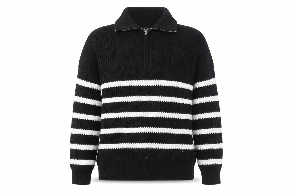 Womens UK Size M AX Paris Black Full Zip Jumper