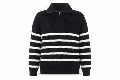 Womens UK Size M AX Paris Black Full Zip Jumper