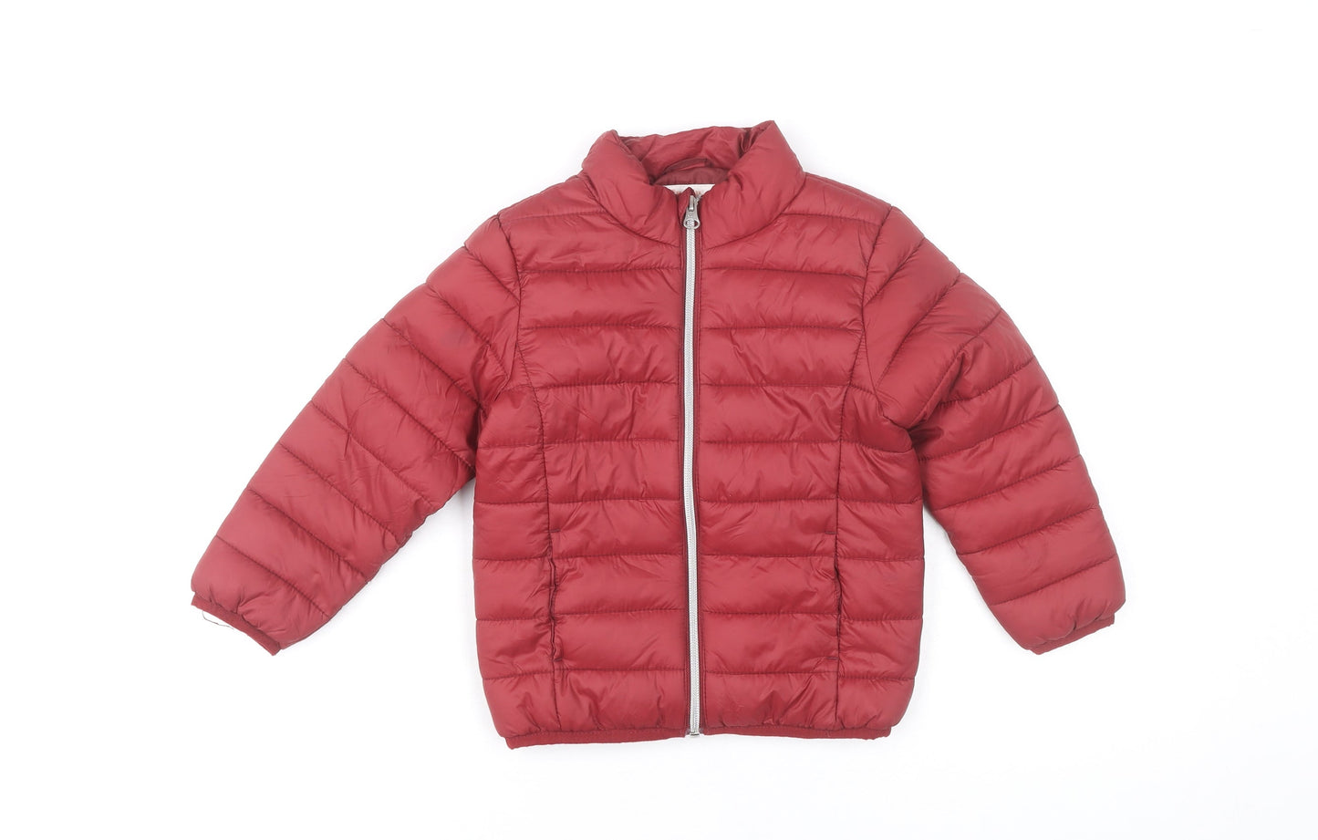 Lupilu Girls Red Puffer Jacket 4 Years Quilted Winter Coat
