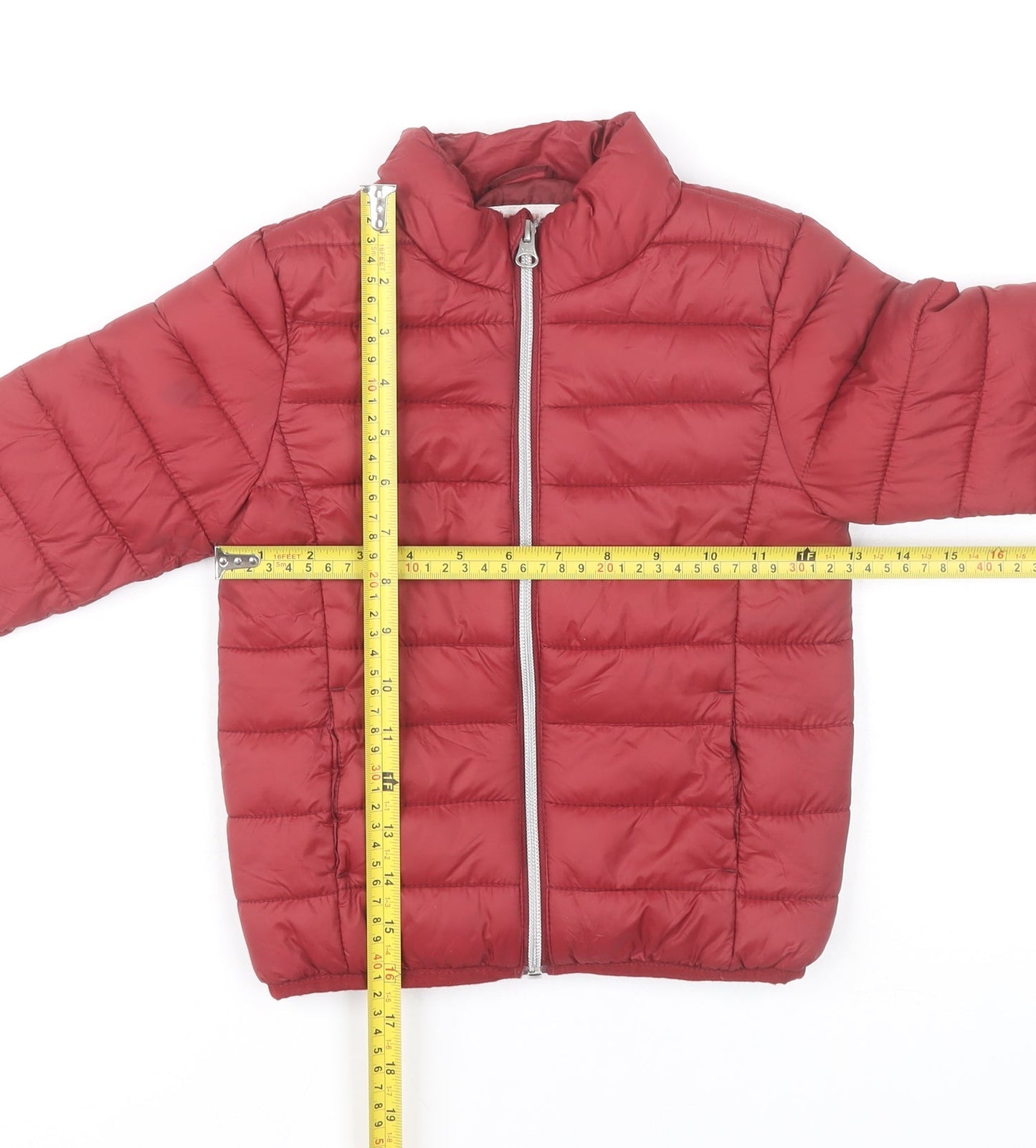 Lupilu Girls Red Puffer Jacket 4 Years Quilted Winter Coat