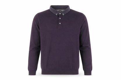Mens UK Size S NEXT Purple Henley Jumper