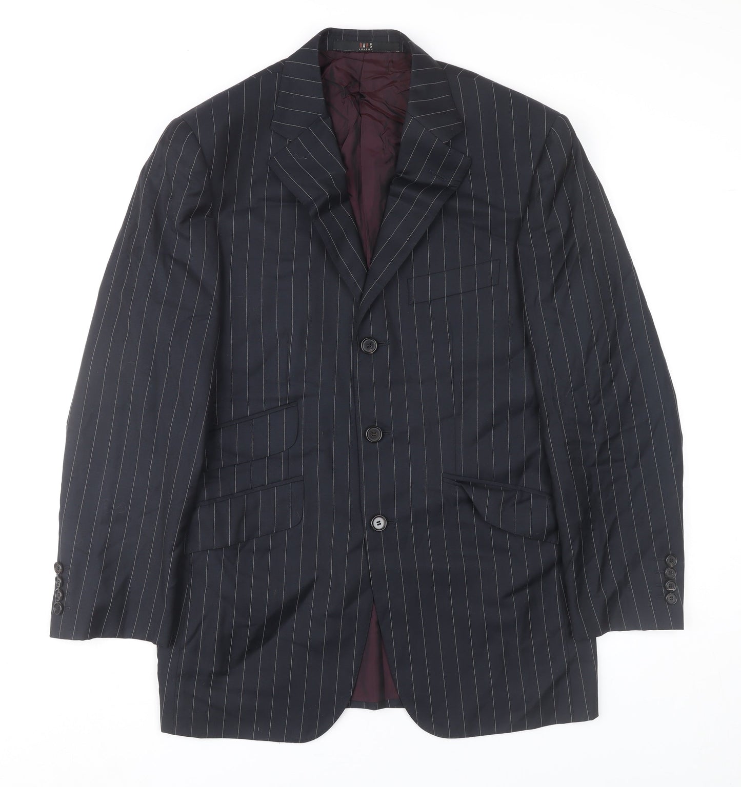 Mens UK Size 46 DAKS Regular Blue Suit Jacket