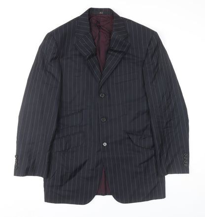 Mens UK Size 46 DAKS Regular Blue Suit Jacket