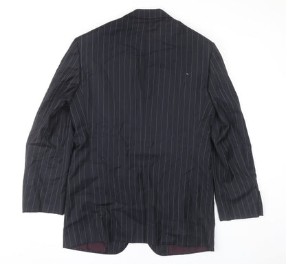 Mens UK Size 46 DAKS Regular Blue Suit Jacket