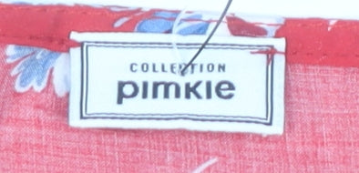 Womens UK Size M Pimkie Red Wrap Blouse