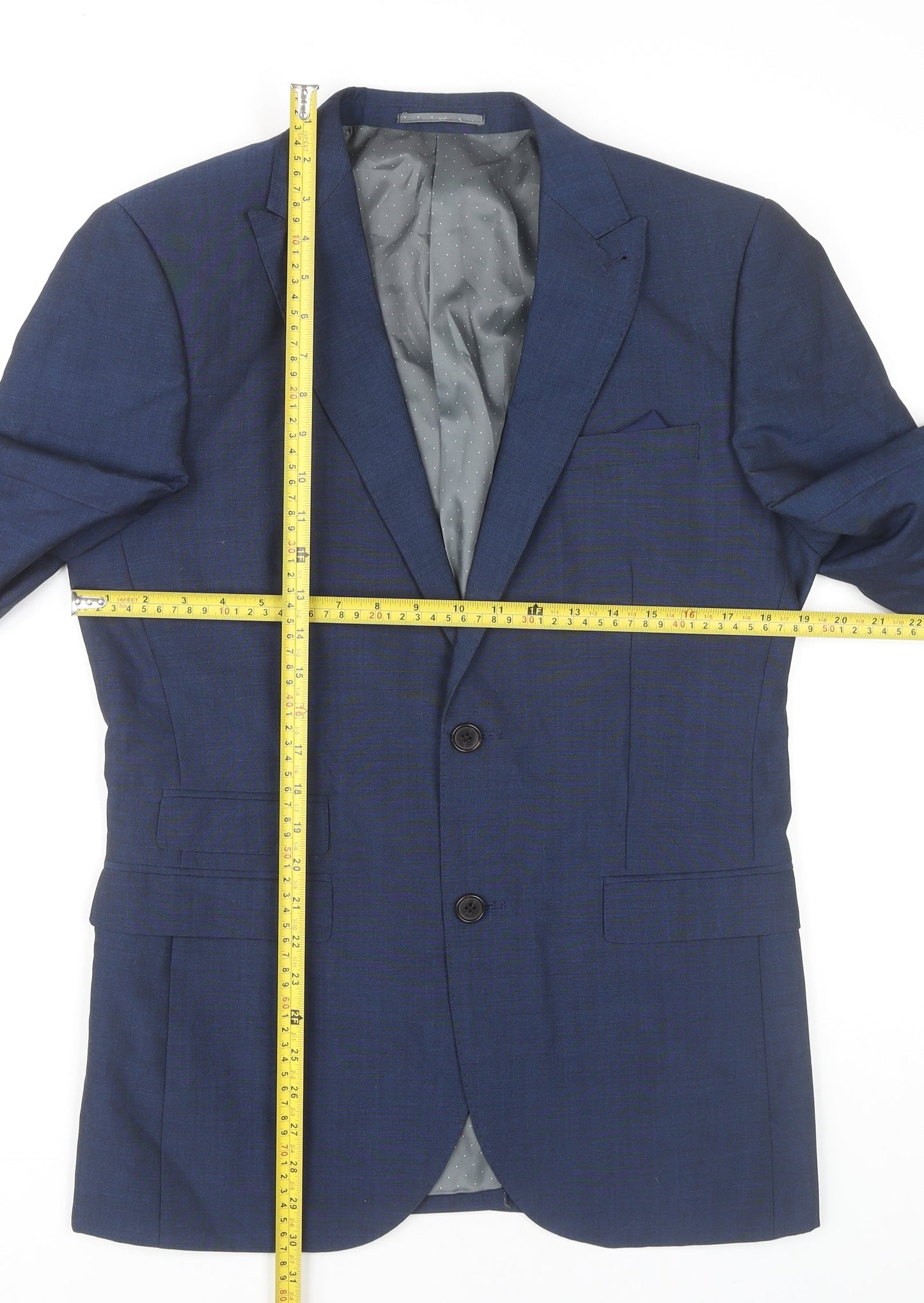 Mens UK Size 38 NEXT Regular Blue Suit Jacket