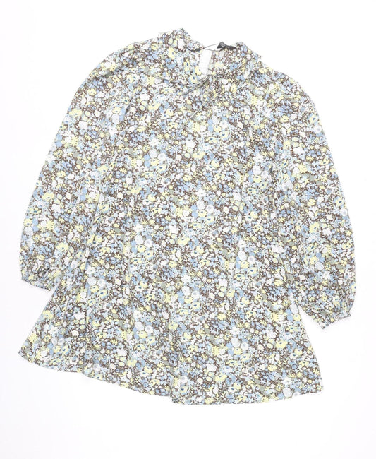 Blue Vanilla Women’s Multicoloured Floral Shift Dress Size 8