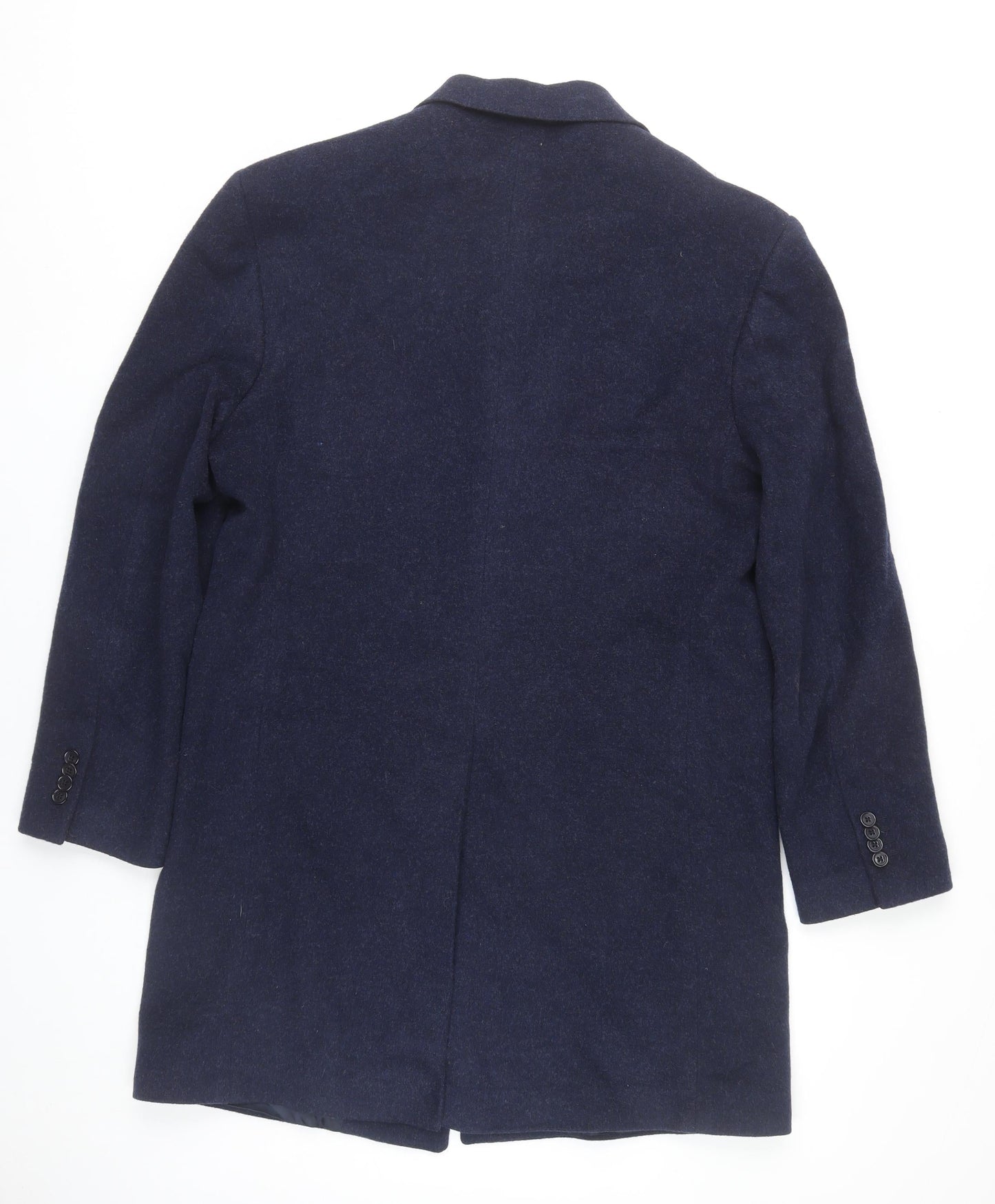 Yves Saint Laurent Men’s Navy Blue Wool Mohair Overcoat Size 42
