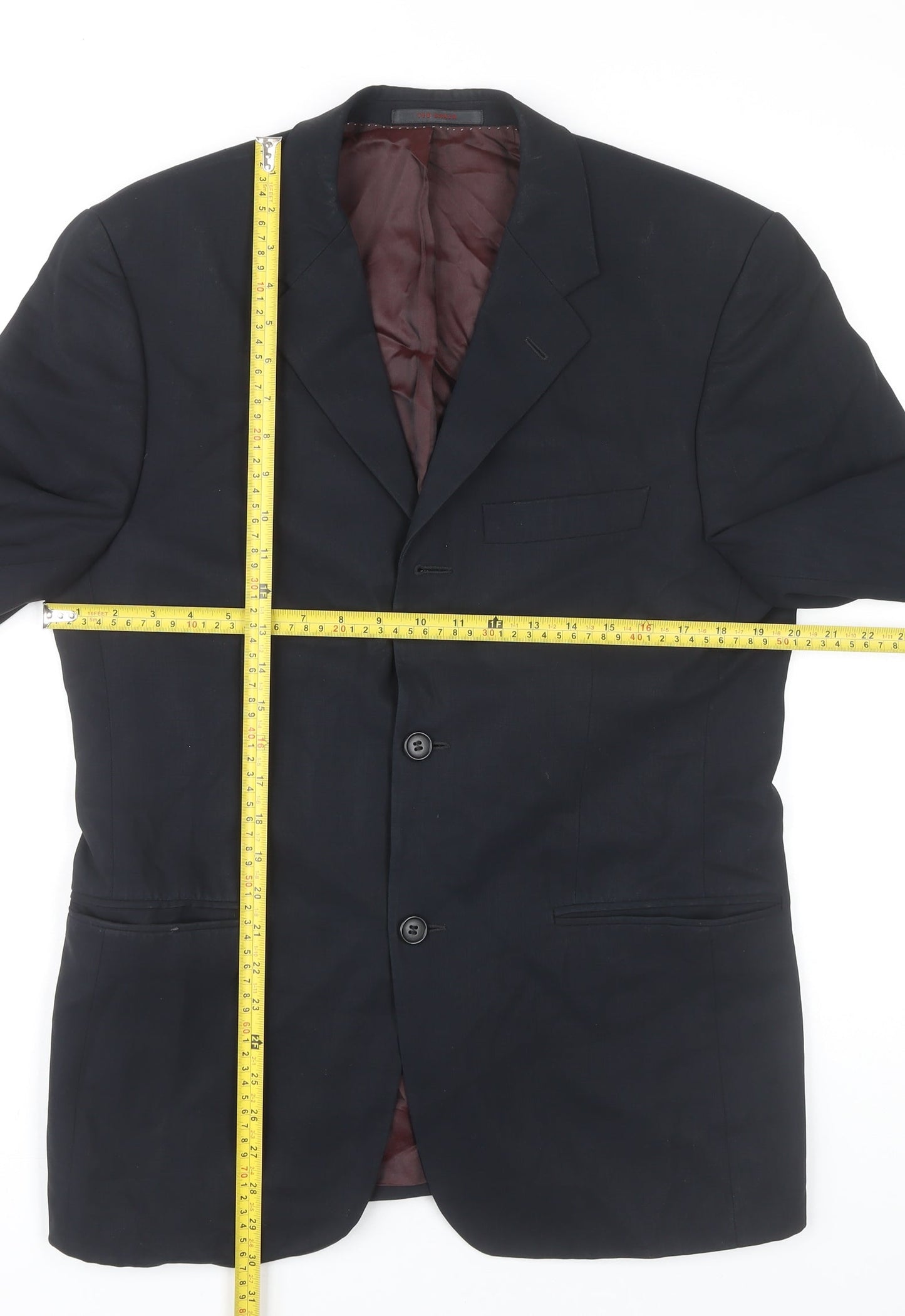 Ted Baker Men's Black 38S Wool Blend Blazer Jacket Classic Wedding
