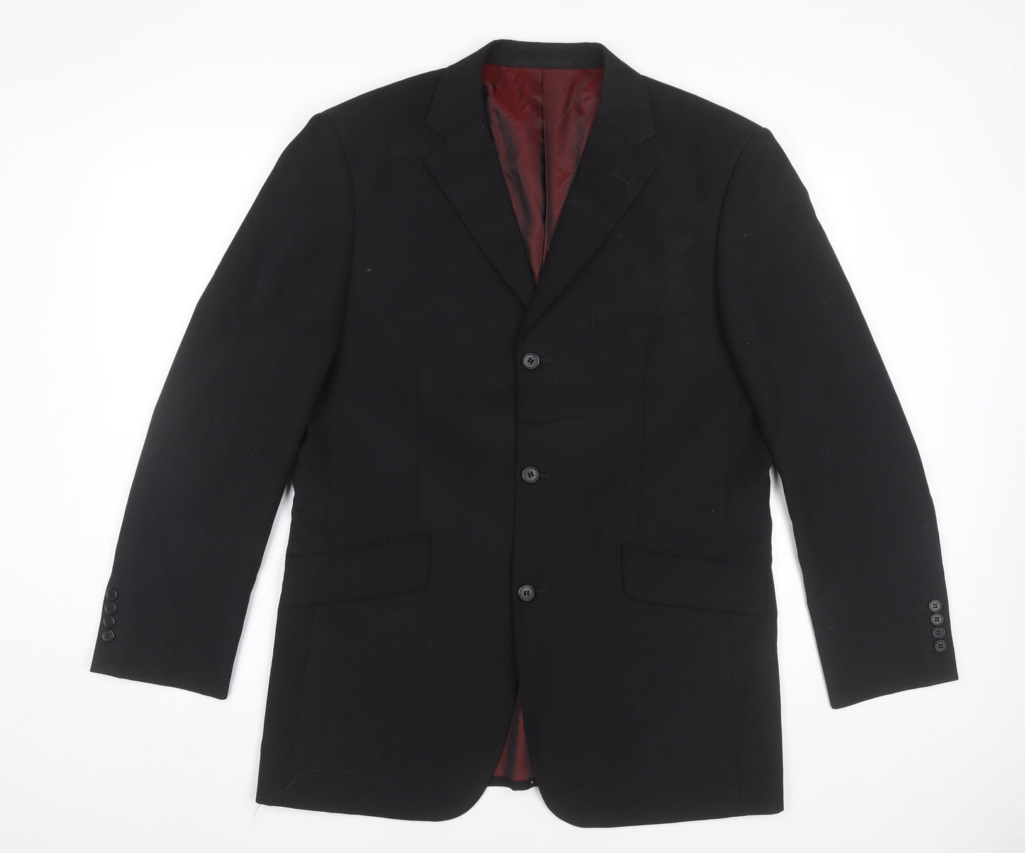 Mens UK Size 40 Milan Collection Regular Black Suit Jacket