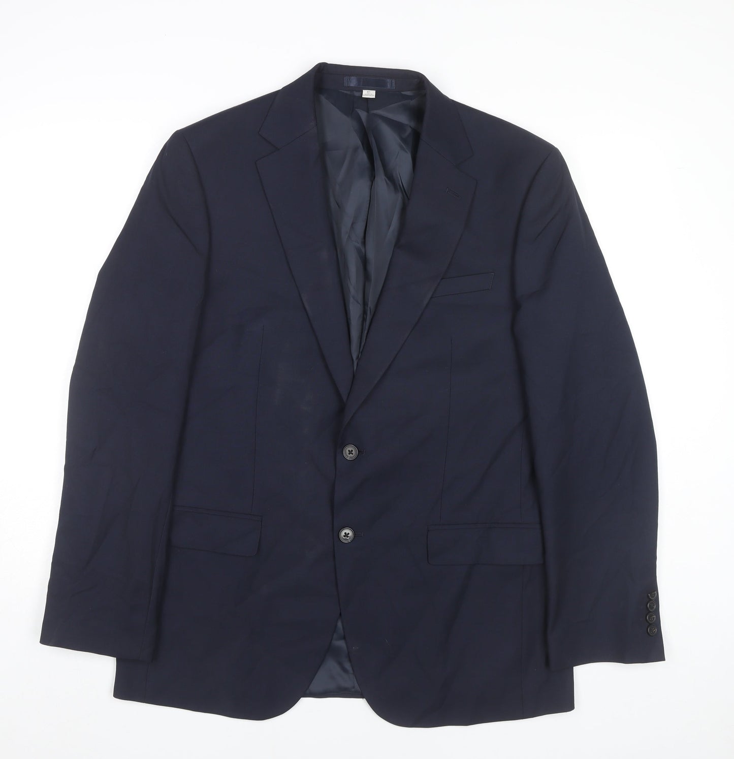 Mens UK Size 40 Marks and Spencer Regular Blue Suit Jacket