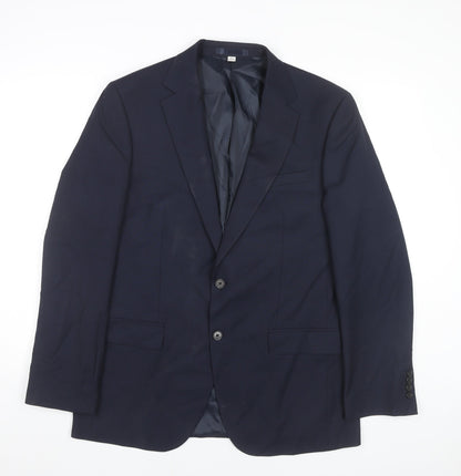 Mens UK Size 40 Marks and Spencer Regular Blue Suit Jacket