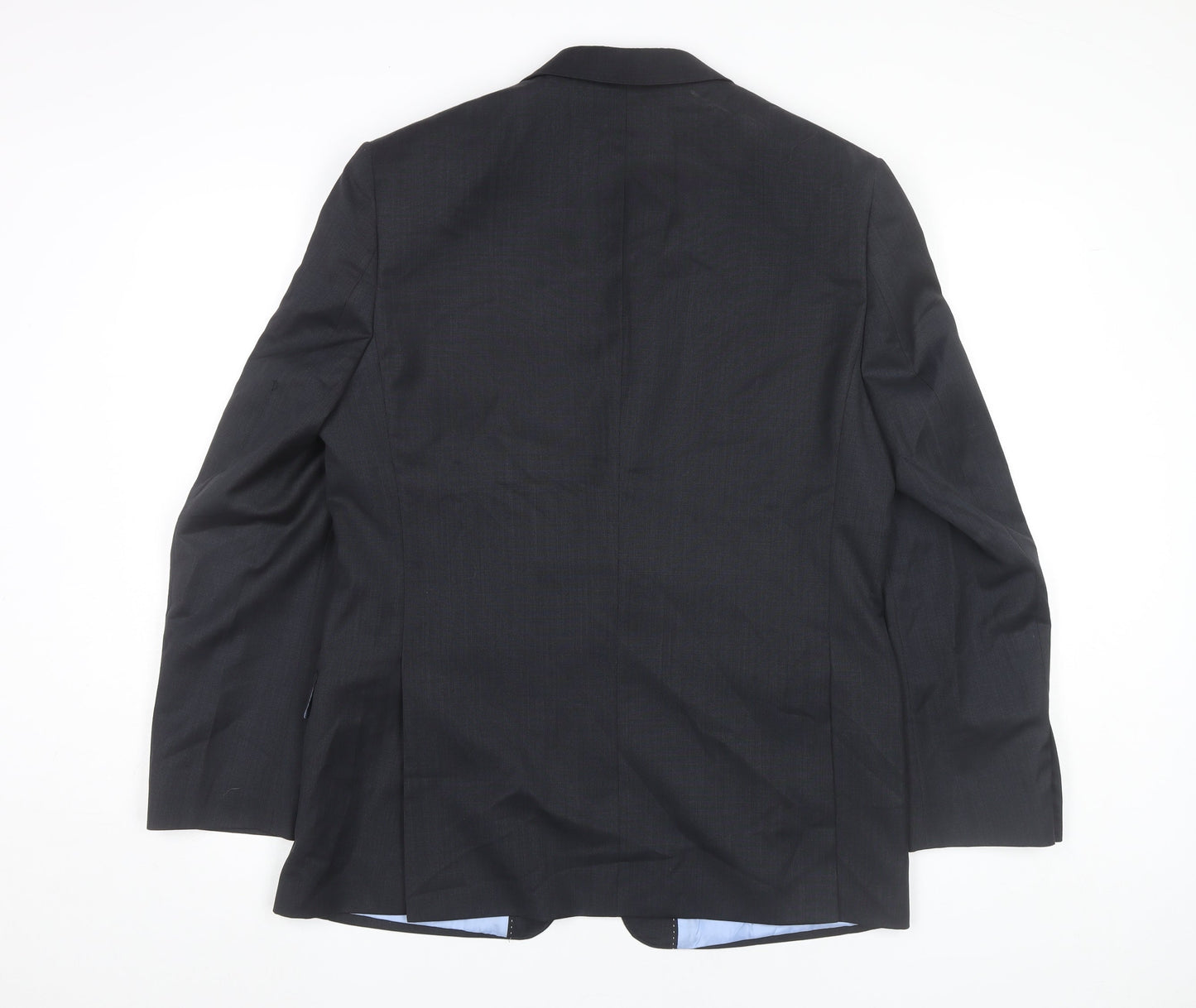 Daniel Hechter Men’s Grey Wool Blend Suit Jacket 40R Regular Fit