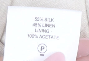 Minuet Women Beige Blazer Jacket UK 12 Silk Linen 3/4 Sleeve