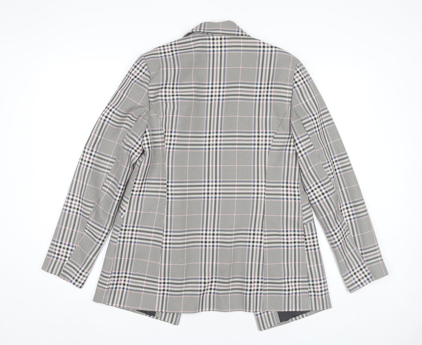 George Womens Grey Check Blazer Size 10 Workwear Jacket