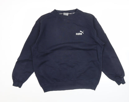 Puma Boys Blue Crew Neck Logo Pullover Sweatshirt LB 11-12 Years
