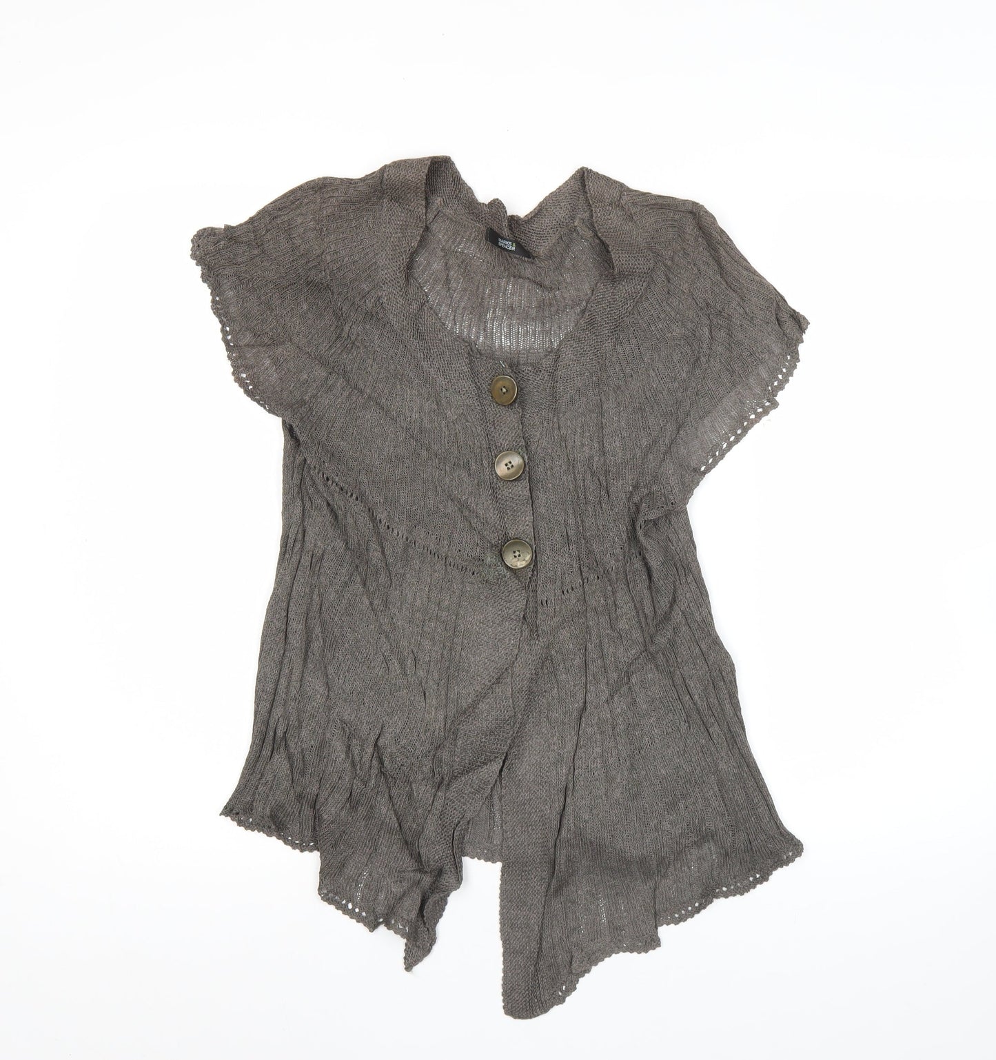 Womens UK Size 12 Marks and Spencer Brown Cardigan Jumper