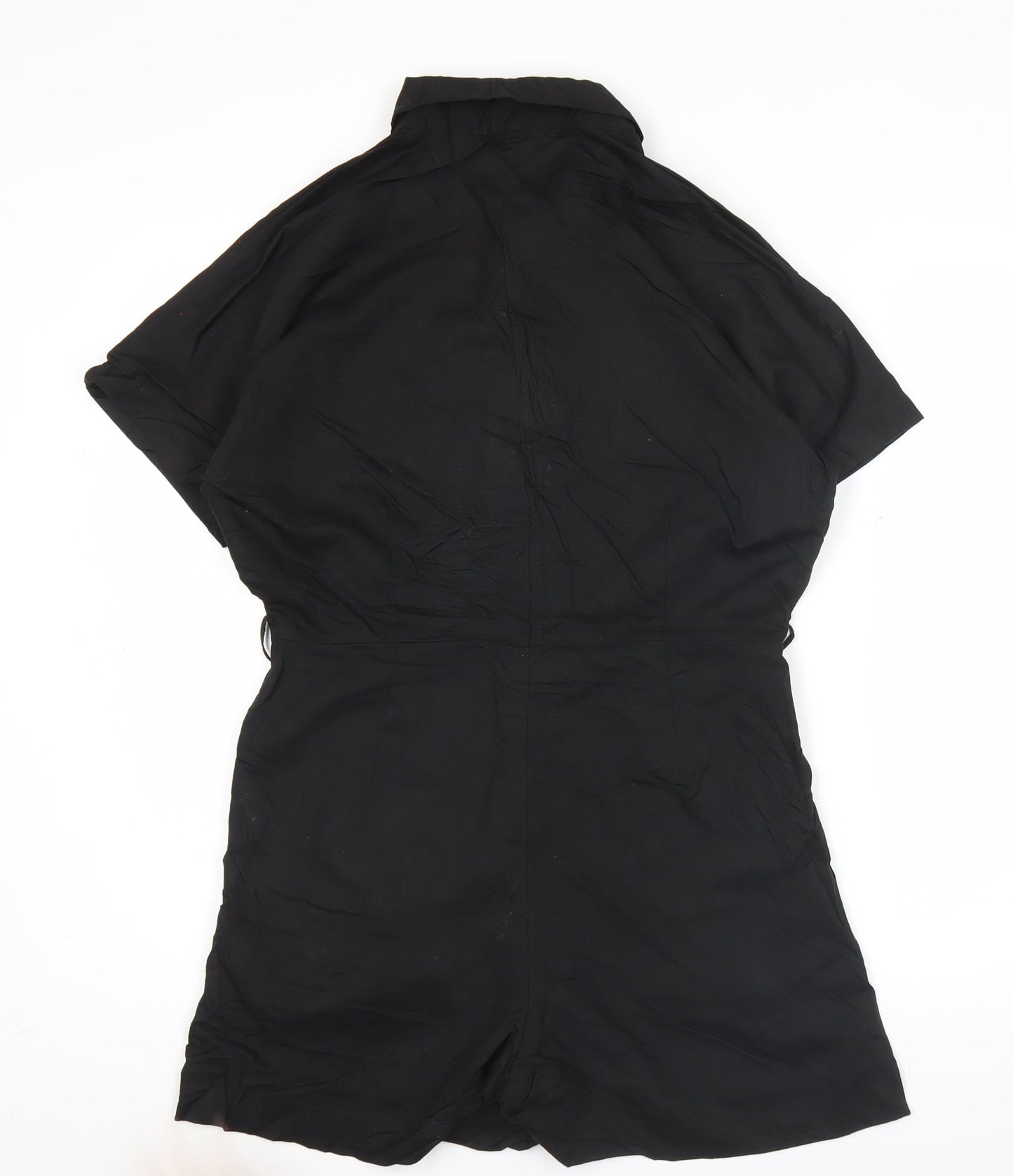 Uniqlo Women’s Black XS Collared Short Sleeve Playsuit