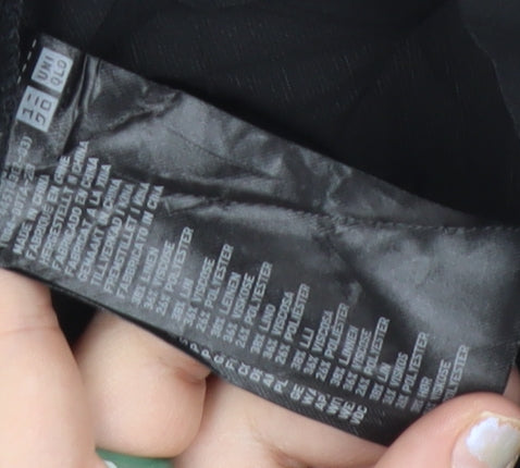 Uniqlo Women’s Black XS Collared Short Sleeve Playsuit