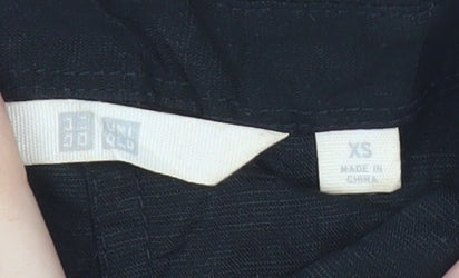 Uniqlo Women’s Black XS Collared Short Sleeve Playsuit