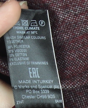 Womens UK Size 12 Marks and Spencer Grey Overcoat