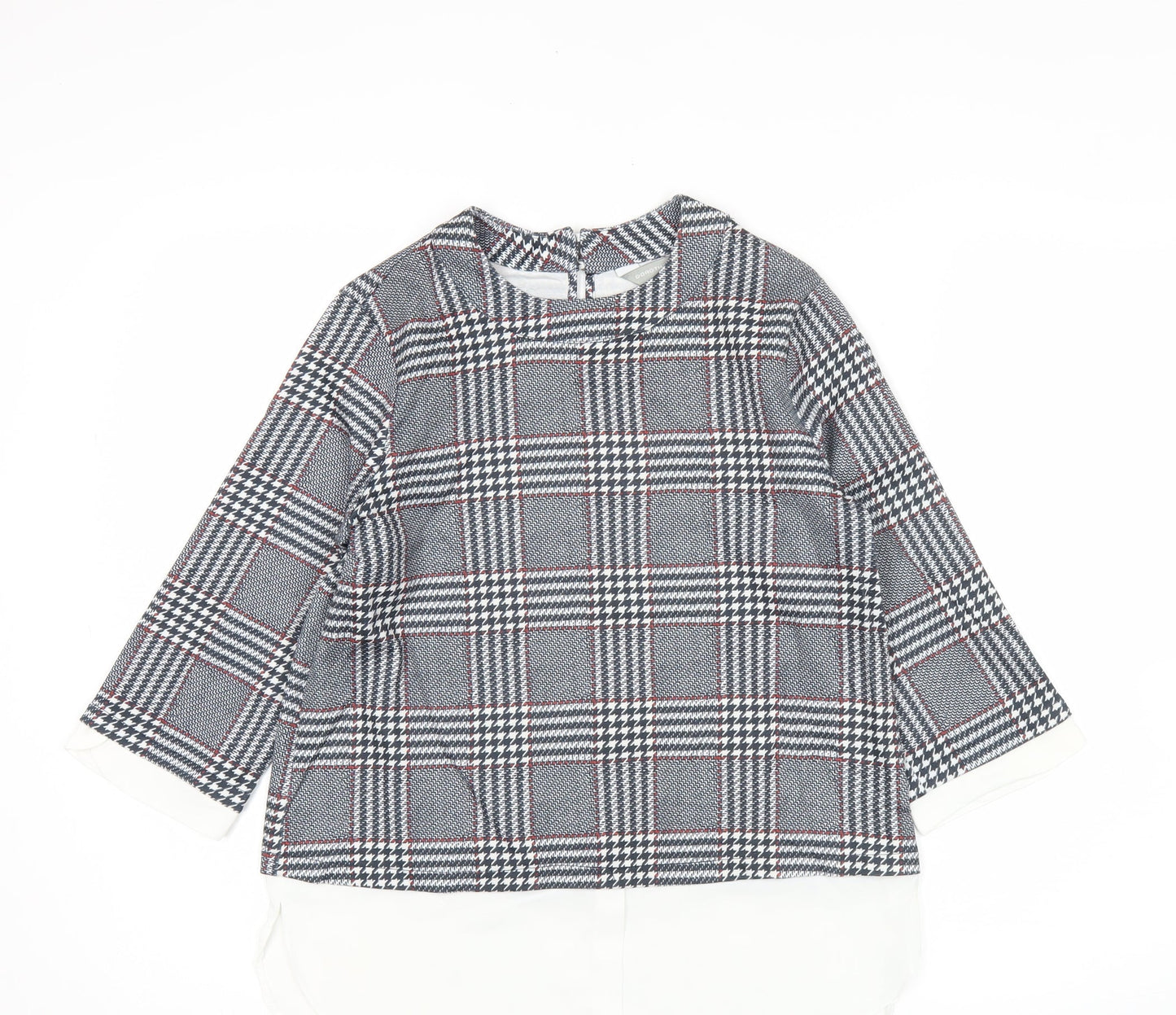 Womens UK Size 6 Dorothy Perkins Grey Tunic Blouse