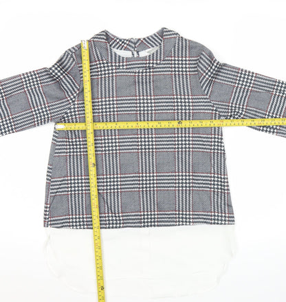 Womens UK Size 6 Dorothy Perkins Grey Tunic Blouse