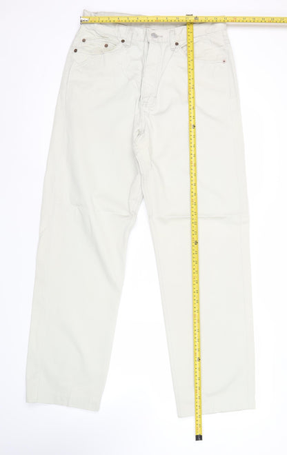 Marks & Spencer Men’s Beige Chino Trousers 32W 33L Straight Cotton