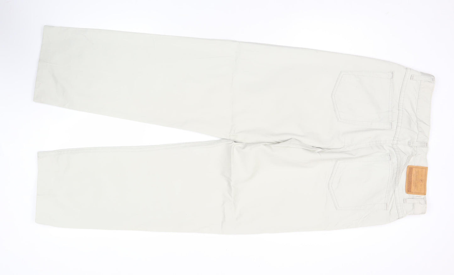 Marks & Spencer Men’s Beige Chino Trousers 32W 33L Straight Cotton