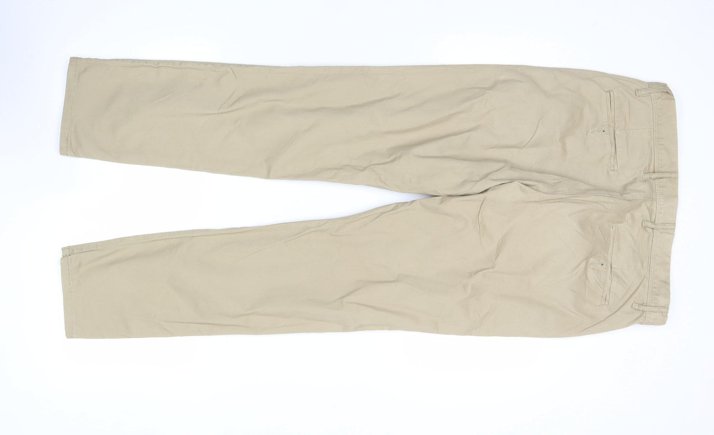 Gap Mens Beige Slim Fit Khaki Trousers 31W 30L Cotton Stretch