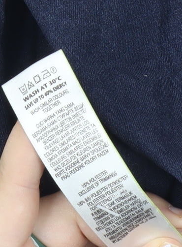 Marks and Spencer Mens Blue Regular Fit Dress Trousers Size 40W 33L