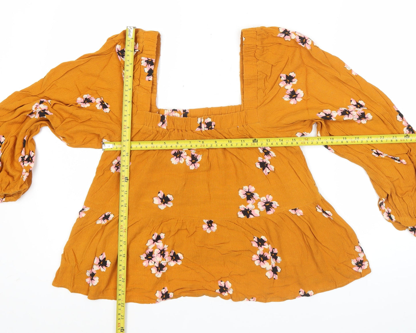 Womens UK Size 10 ASOS Orange Tunic Blouse