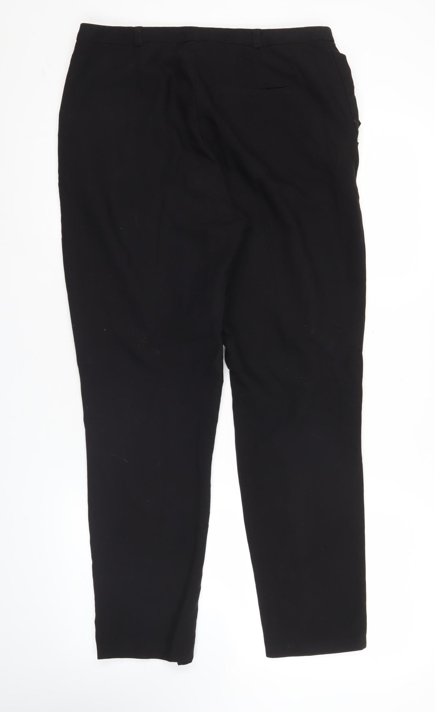 Womens UK Size 12 ASOS Regular Fit BusinessCasualWorkwear Black Trousers