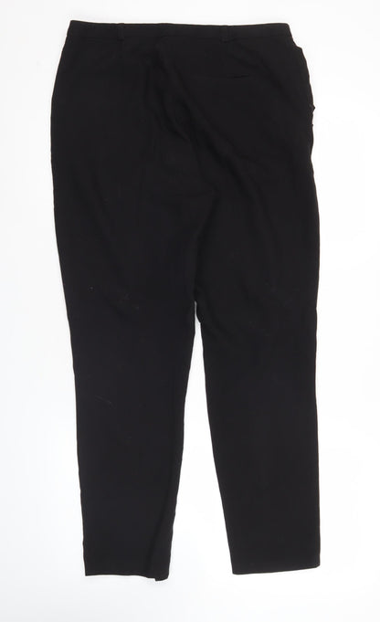 Womens UK Size 12 ASOS Regular Fit BusinessCasualWorkwear Black Trousers