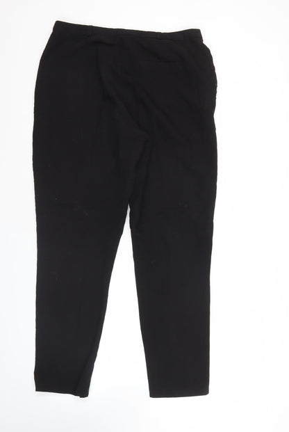 Womens UK Size 12 ASOS Regular Fit BusinessCasualWorkwear Black Trousers